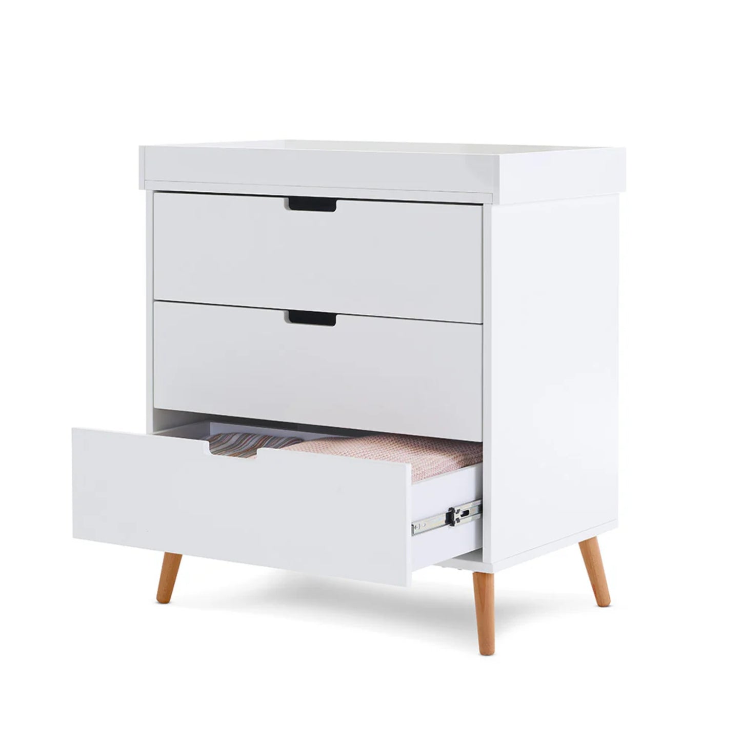 Obaby Maya Mini 2 Piece Room Set - White With Natural - Dreamy Nursery