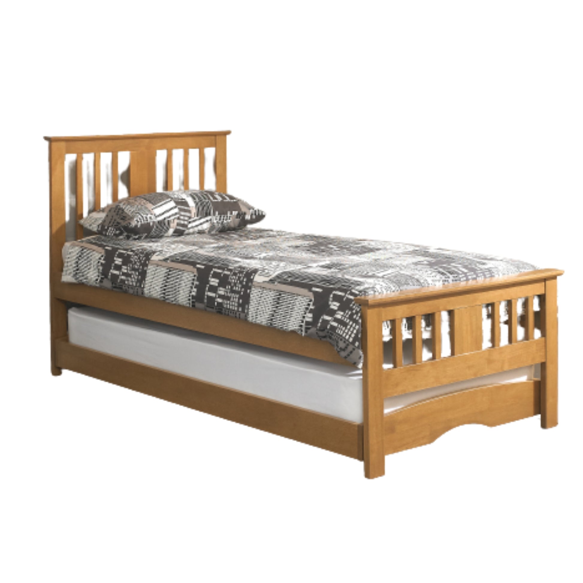 The Artisan Bed Company Guest Trundle Bed - Oak - Dreamy Nursery