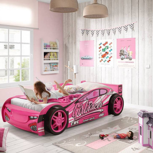 The Artisan Bed Company Girl Racer Single Car Bed - Pink - Dreamy Nursery