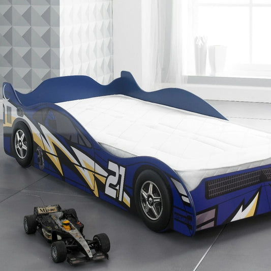The Artisan Bed Company Single Car Bed - Blue - Dreamy Nursery