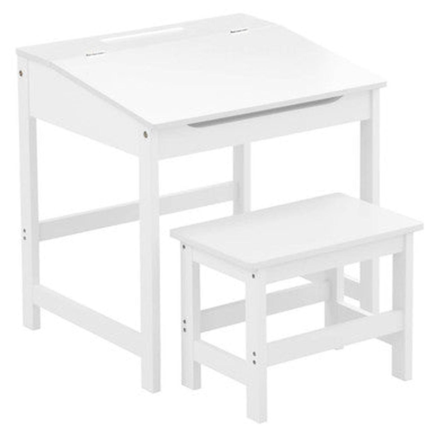 Orsina Jordan Childrens Desk And Stool - White
