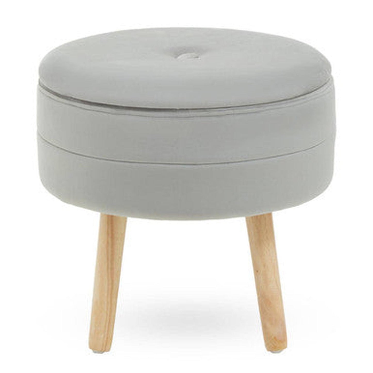 Orsina Ivy Velvet Stool - Grey