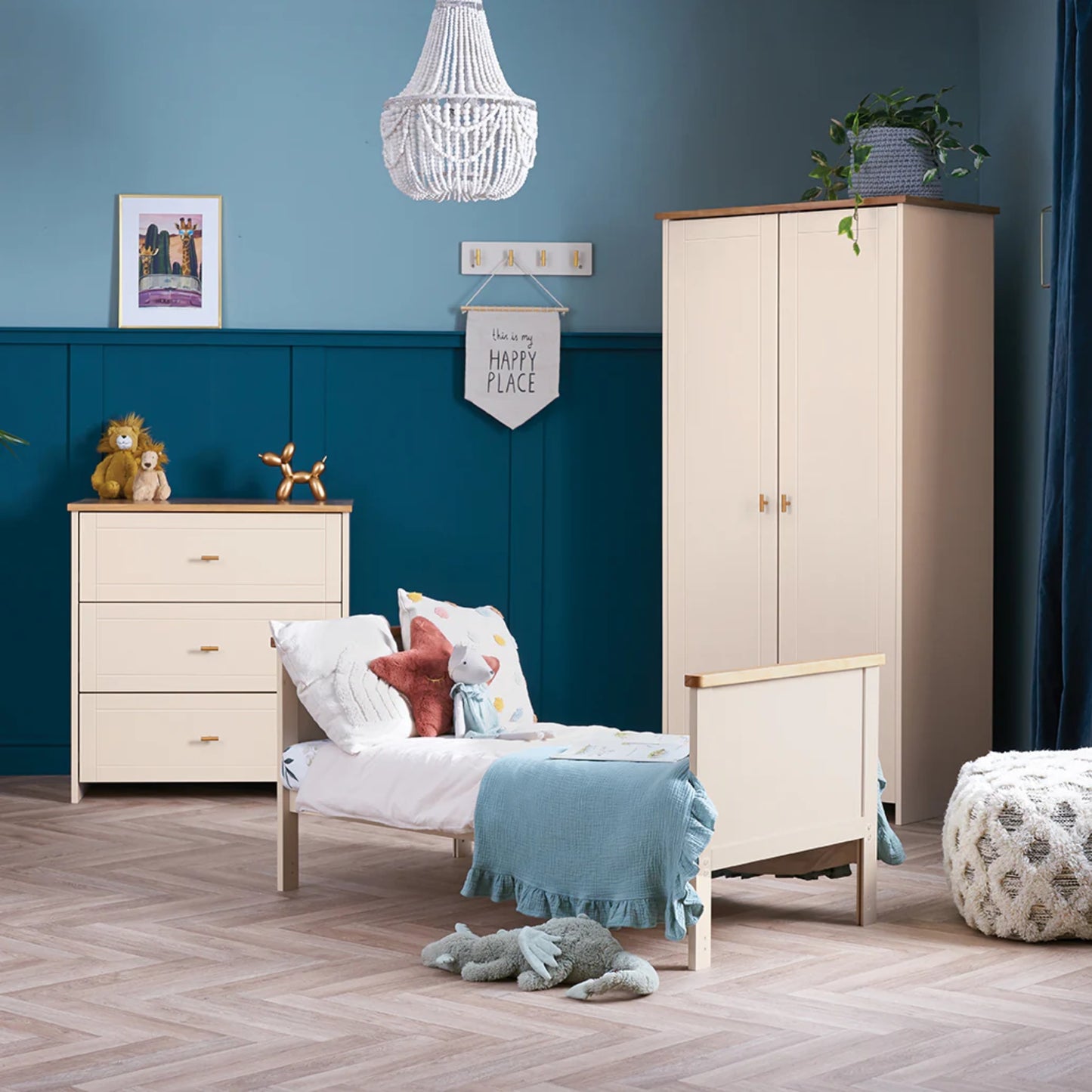 Obaby Evie Mini Cot Bed - Cashmere - Dreamy Nursery