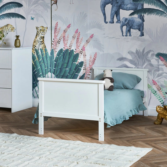 Obaby Evie Cot Bed - White - Dreamy Nursery