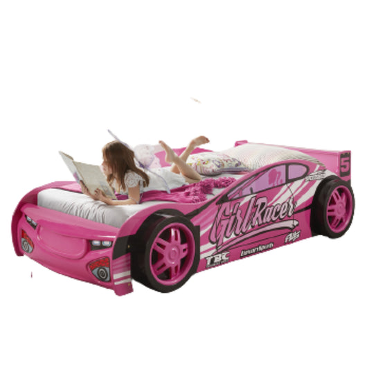 The Artisan Bed Company Girl Racer Single Car Bed - Pink - Dreamy Nursery