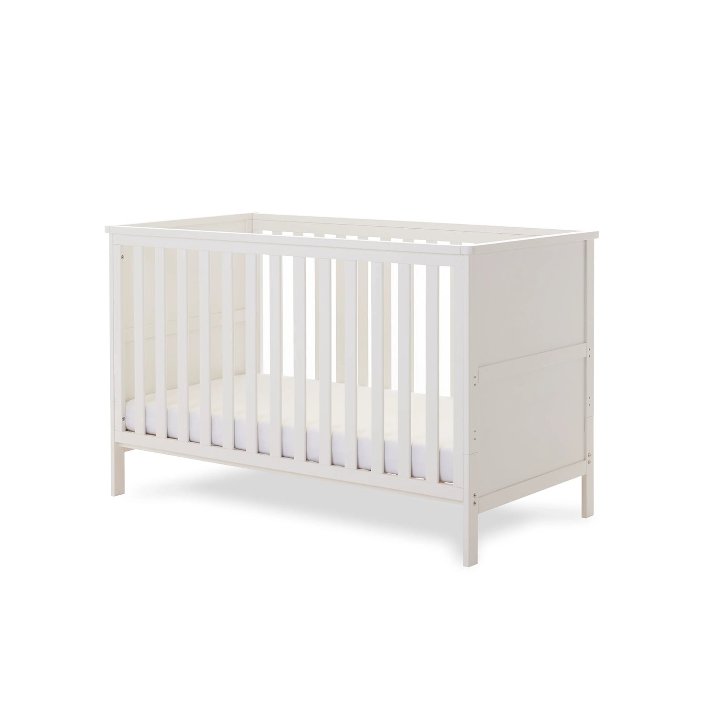 Obaby Evie Cot Bed - White - Dreamy Nursery