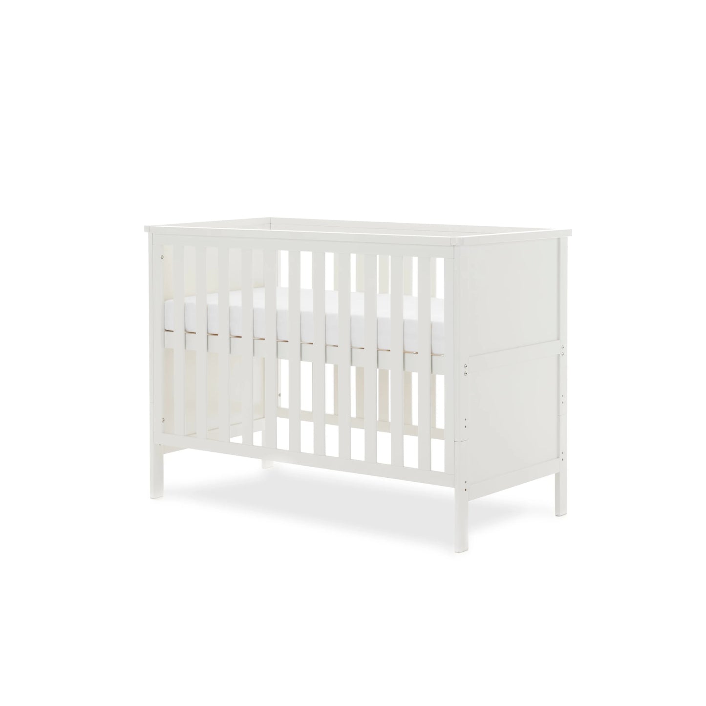 Obaby Evie Mini Cot Bed - White - Dreamy Nursery