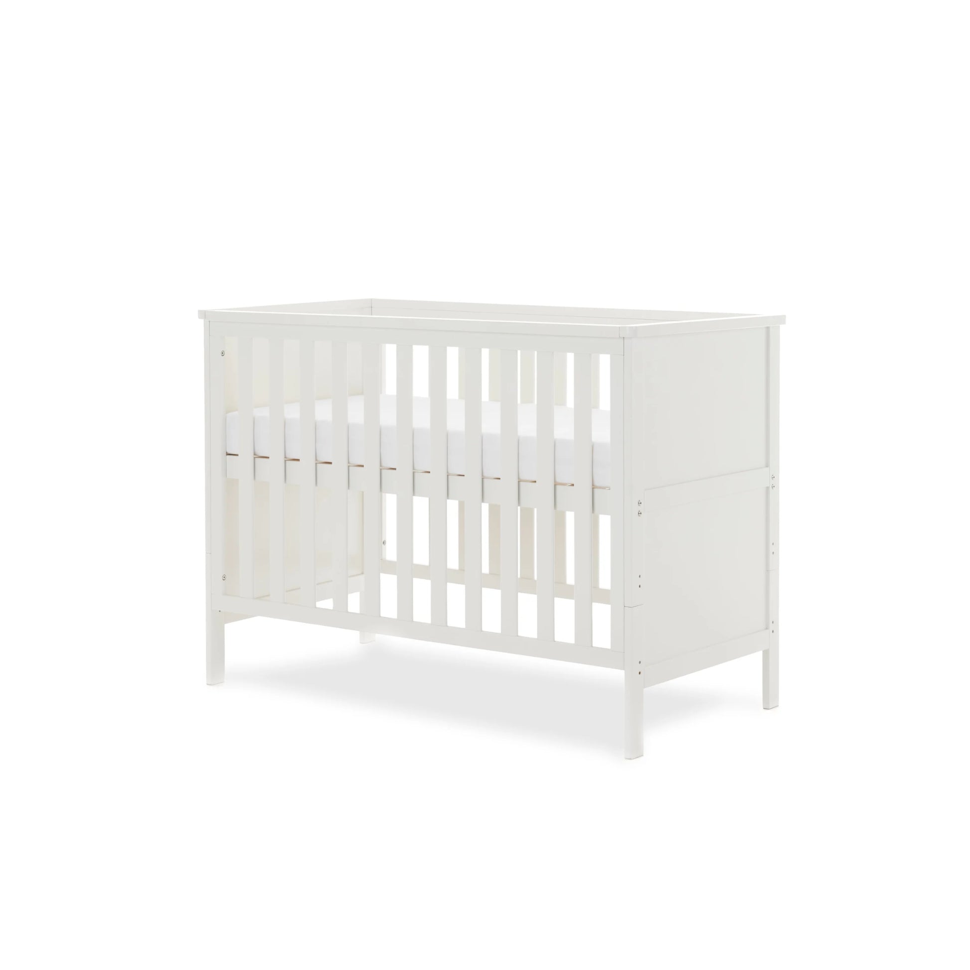 Obaby Evie Mini Cot Bed - White - Dreamy Nursery