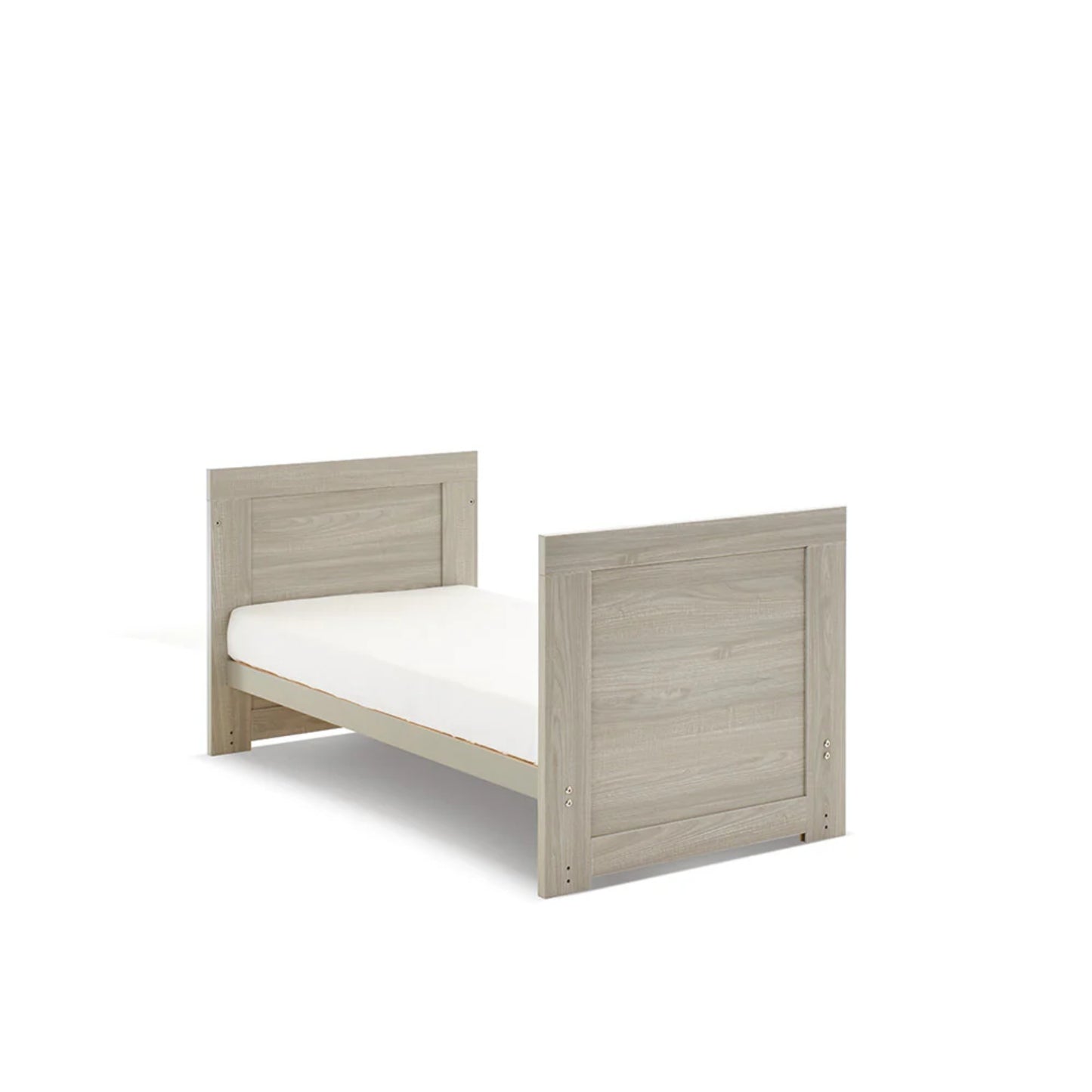 Obaby Nika Cot Bed - Grey Wash & White