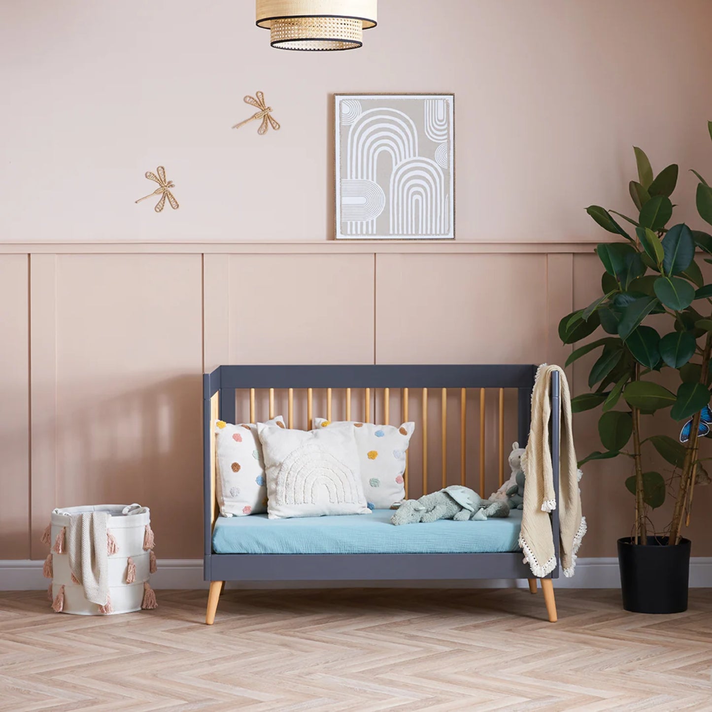 Obaby Maya Mini 2 Piece Room Set - Slate - Dreamy Nursery