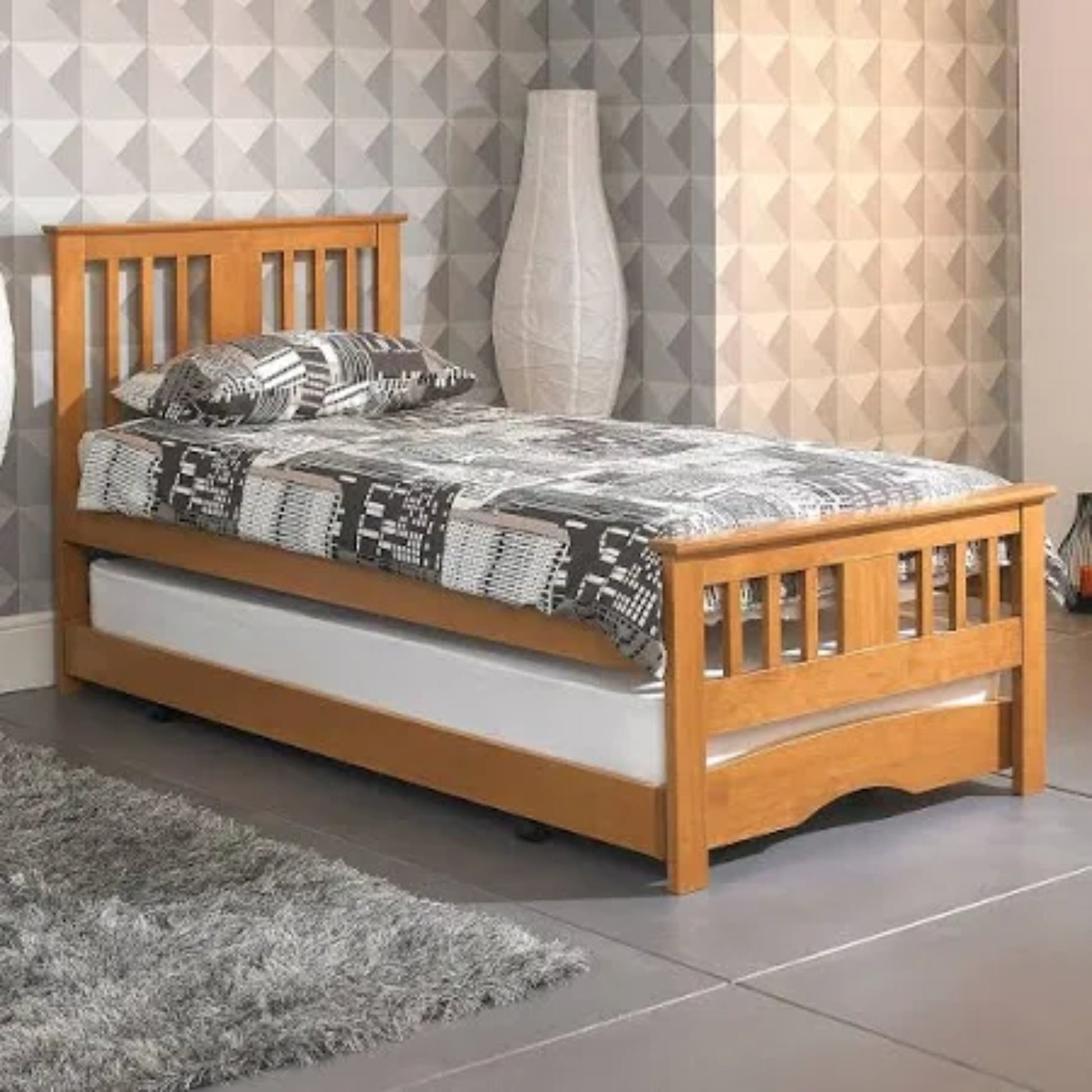 The Artisan Bed Company Guest Trundle Bed - Oak - Dreamy Nursery