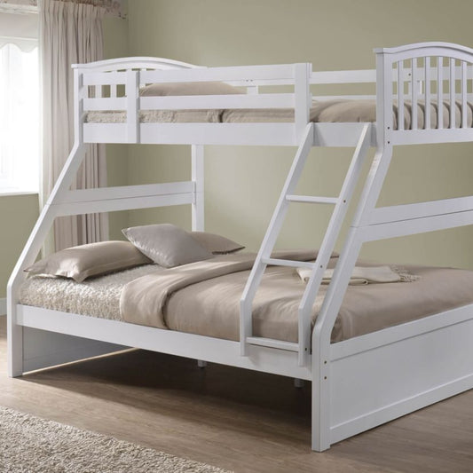 The Artisan Bed Company Three Sleeper Bunk Bed - White - Dreamy Nursery