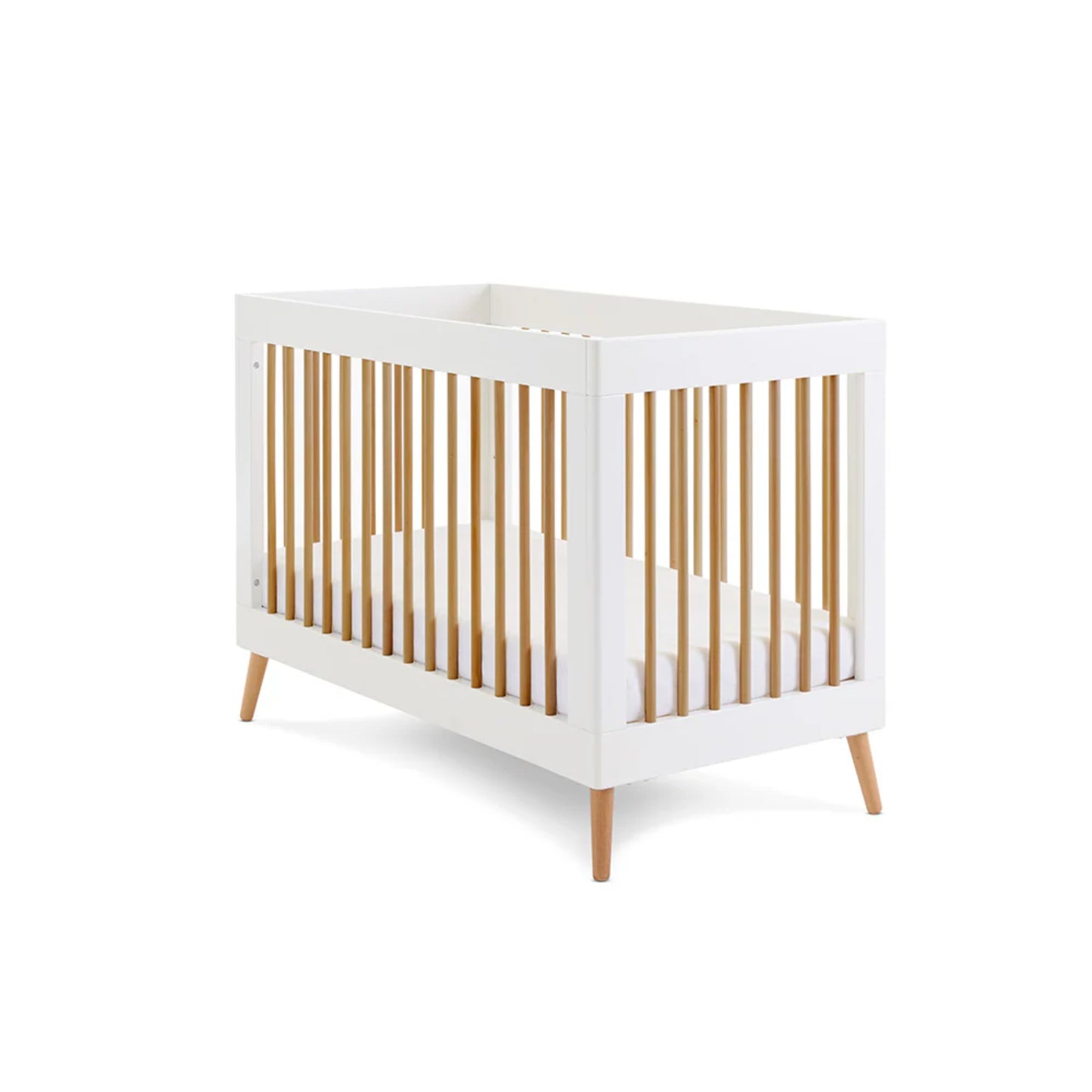 Obaby Maya Mini 2 Piece Room Set - White With Natural - Dreamy Nursery