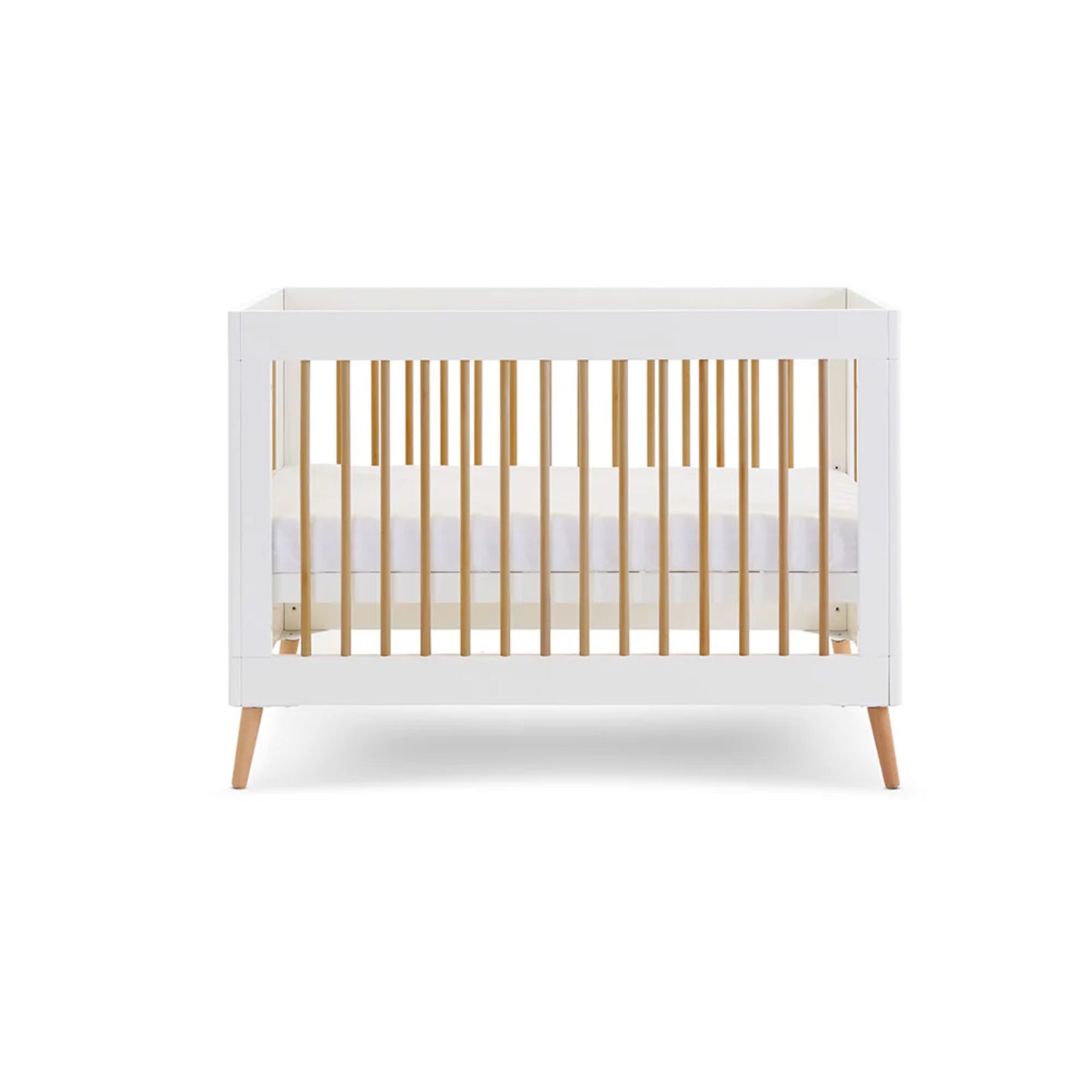Obaby Maya Mini 2 Piece Room Set - White With Natural - Dreamy Nursery