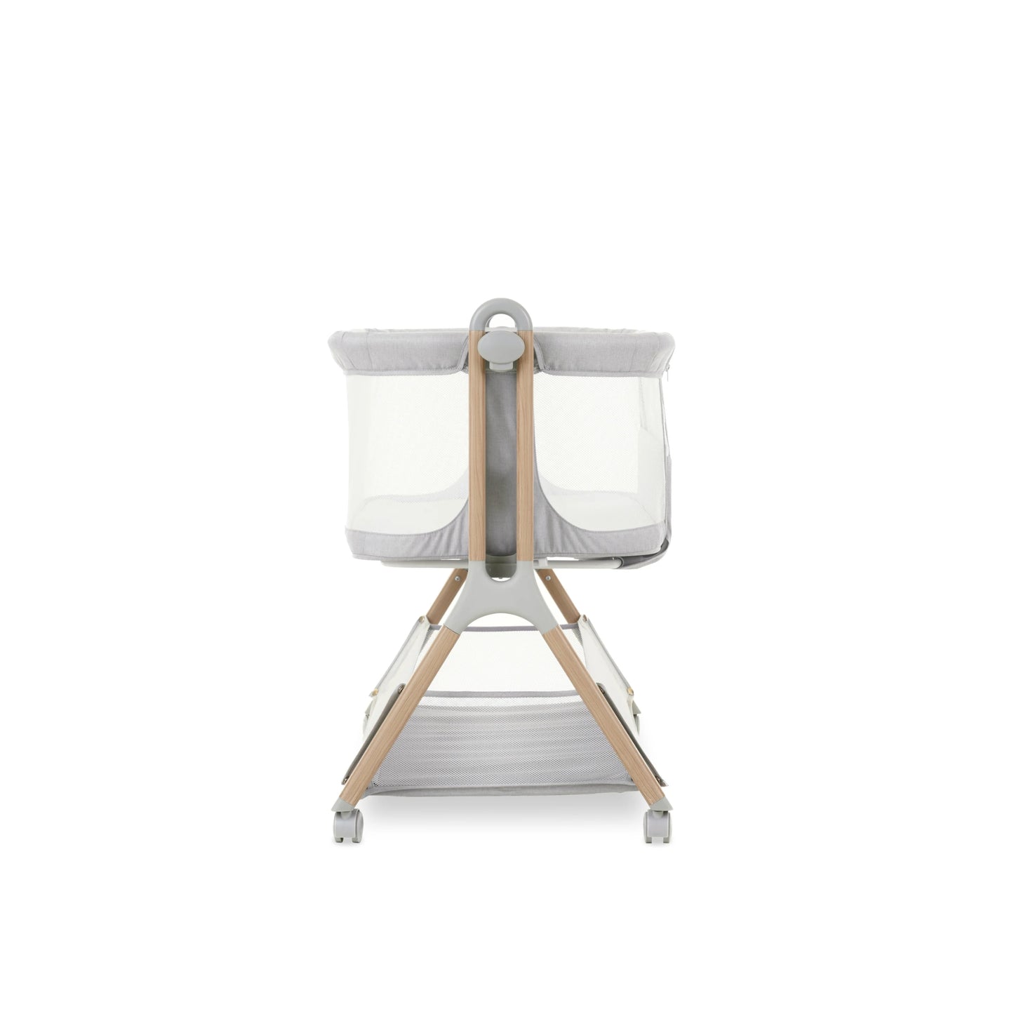 Obaby Cloud Bedside Crib - Grey - Dreamy Nursery