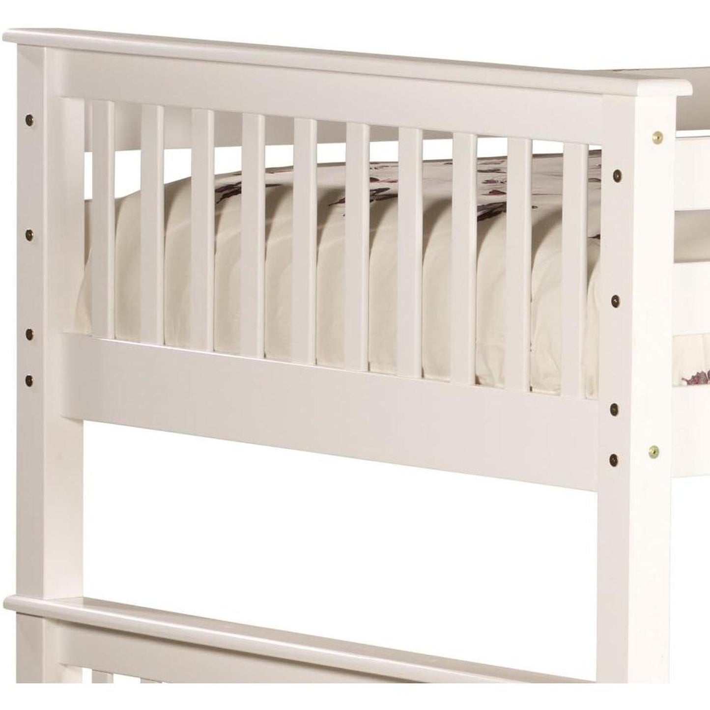 Amani Oxford Bunk Bed - White-Dreamy Nursery