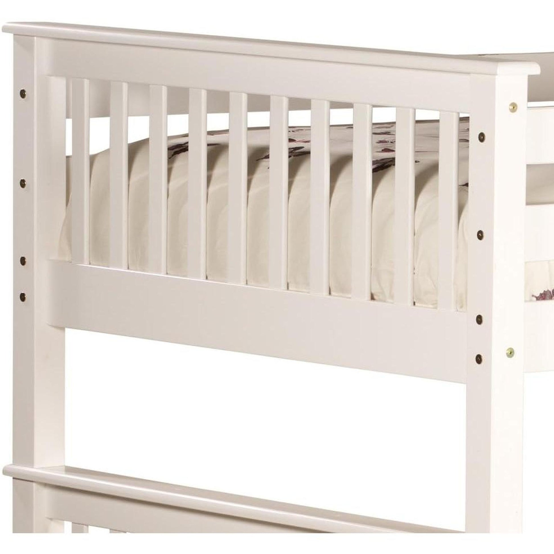 Amani Oxford Bunk Bed - White-Dreamy Nursery
