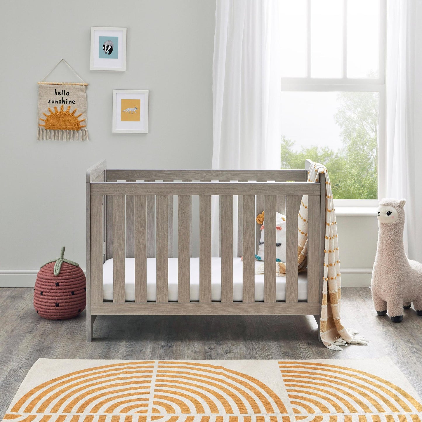 Babymore Caro Mini 3 Piece Room Set - Grey Wash-Dreamy Nursery