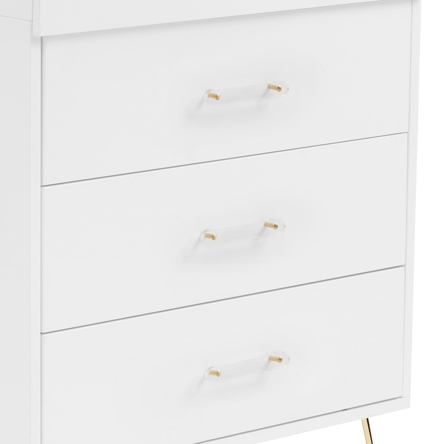 Babymore Kimi Acrylic 3 Piece Nursery Room Set - White-Dreamy Nursery