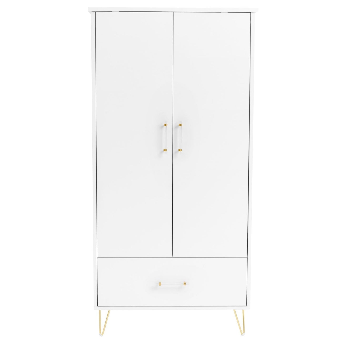 Babymore Kimi Acrylic 3 Piece Nursery Room Set - White-Dreamy Nursery