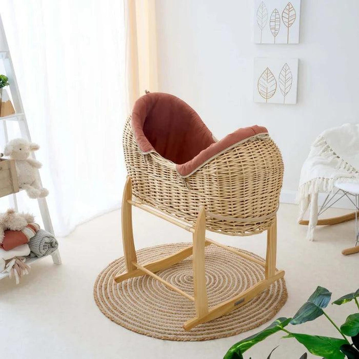 Clair De Lune Noah Pod (w/Rocking Stand) - Rust Orange