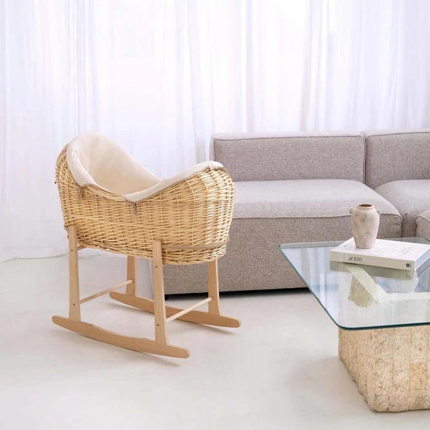Clair De Lune Noah Pod (w/Rocking Stand) - Cream