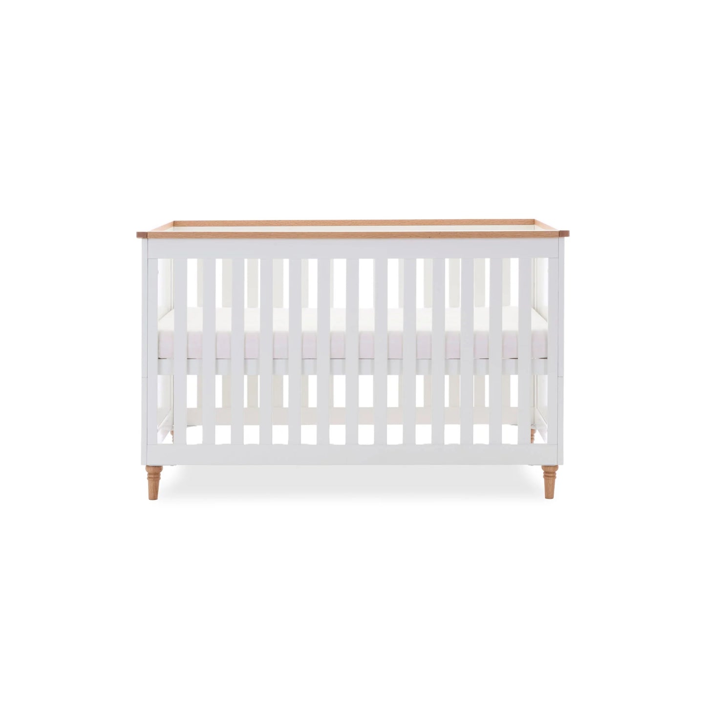 Obaby Orla Cot Bed - White with Oak-Dreamy Nursery