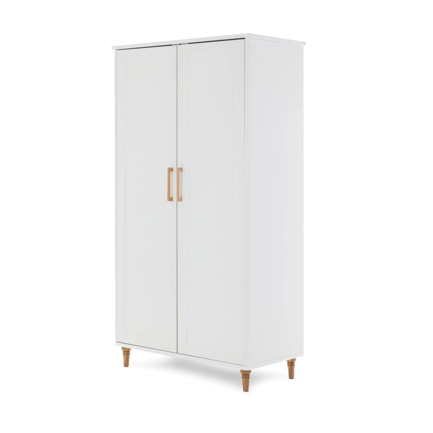 Obaby Orla Double Wardrobe - White with Oak-Dreamy Nursery
