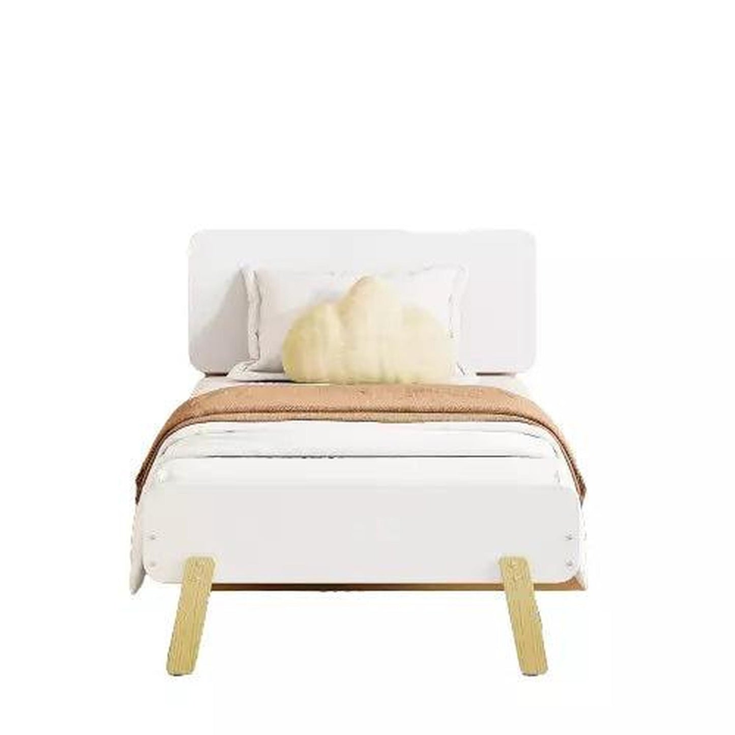 Amani Atlantic Single Bed - White-Dreamy Nursery