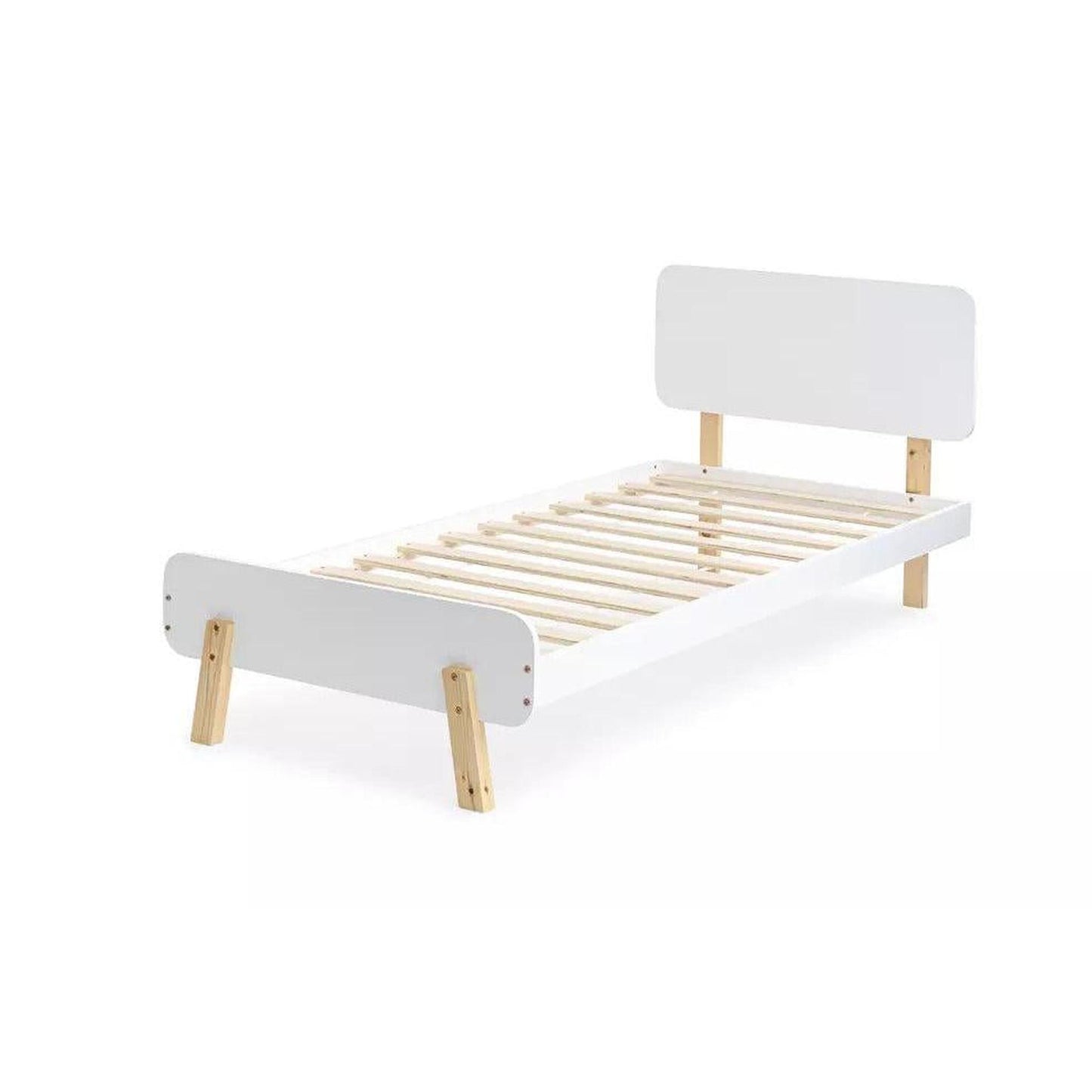 Amani Atlantic Single Bed - White-Dreamy Nursery