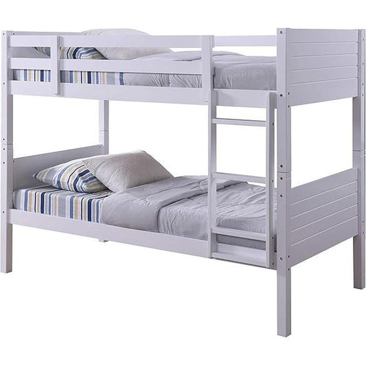 Amani Bedford Bunk Bed - White-Dreamy Nursery