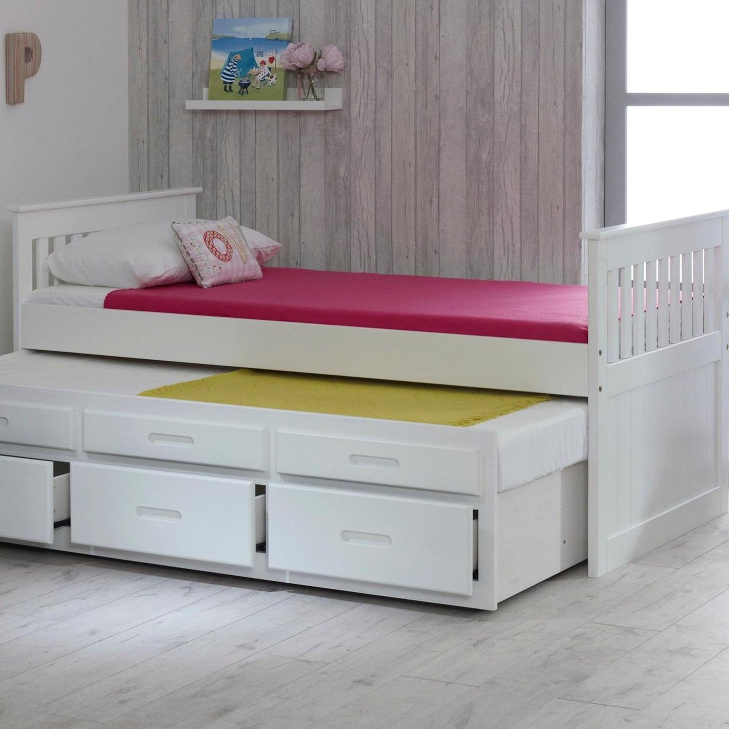 Amani Captains Underbed - White-Dreamy Nursery