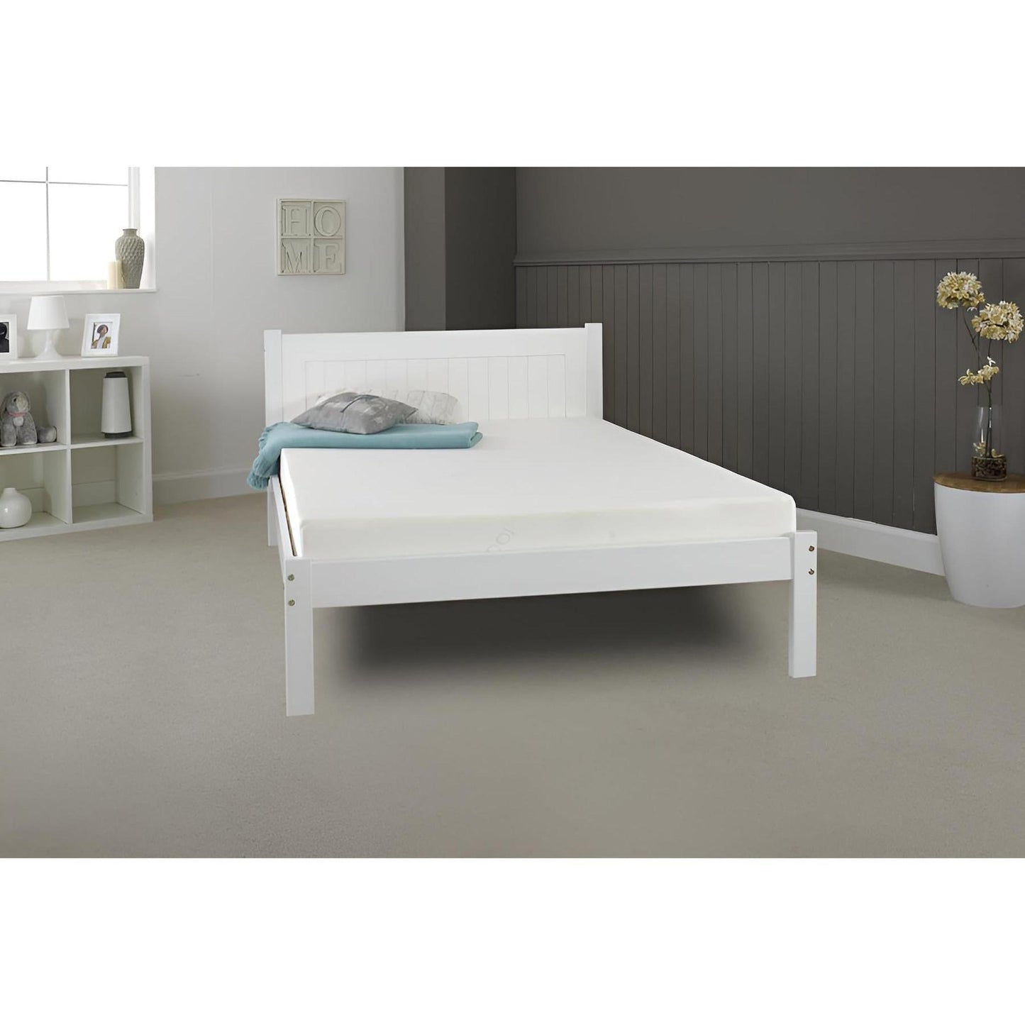 Amani Clifton Single Bed - White-Dreamy Nursery