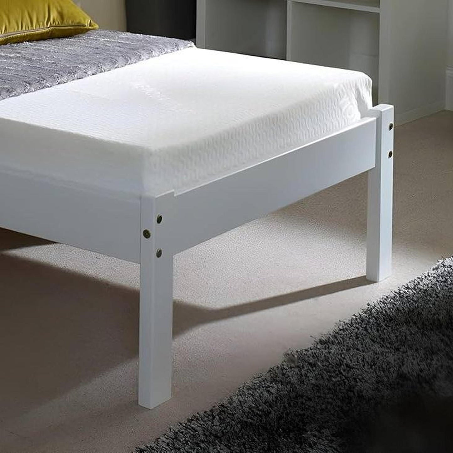 Amani Clifton Single Bed - White-Dreamy Nursery