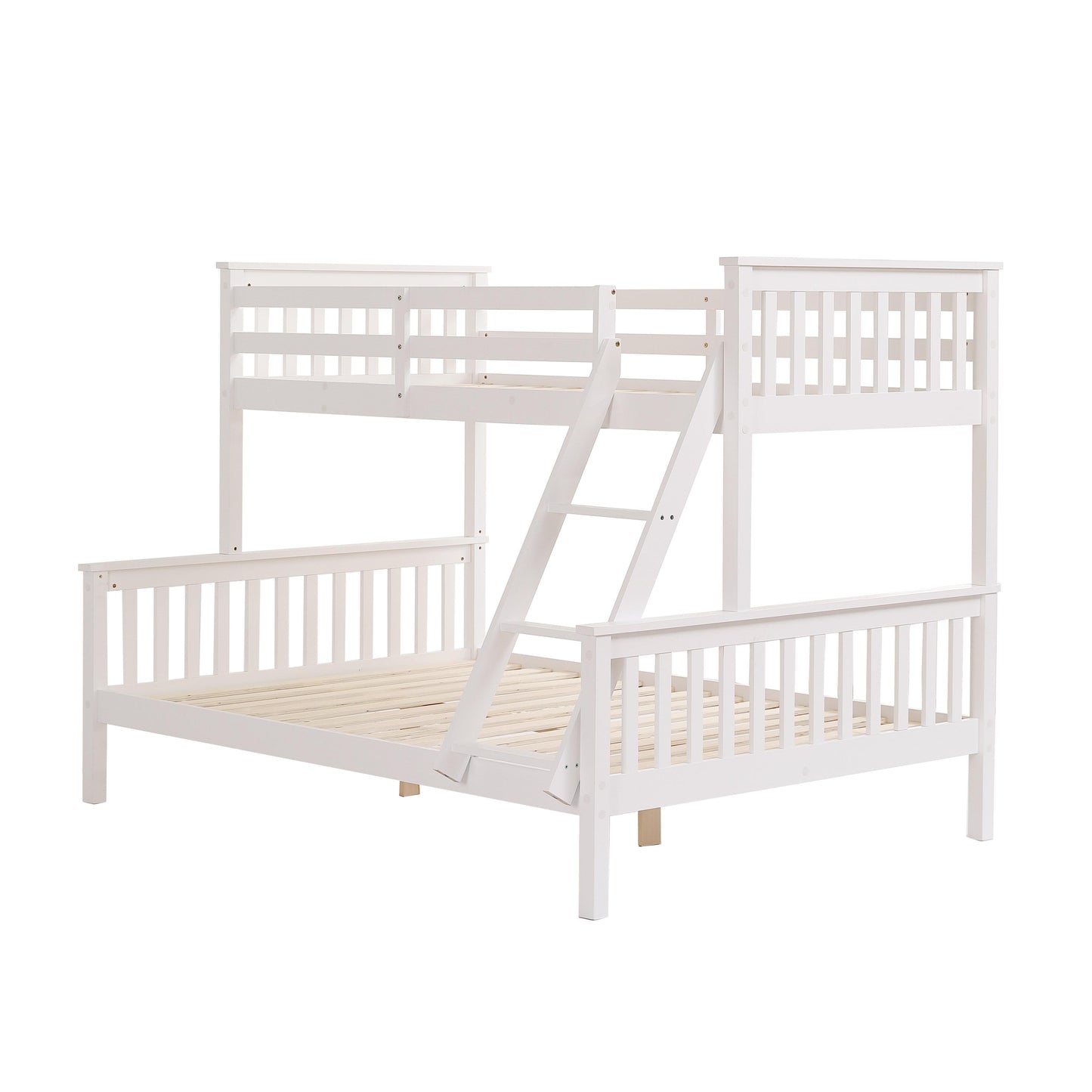 Amani Hannah Triple Bunk Bed - White (3ft over 4ft)-Dreamy Nursery