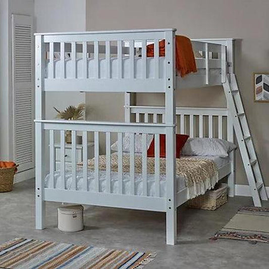 Amani Malvern Bunk Bed (4ft) - White-Dreamy Nursery