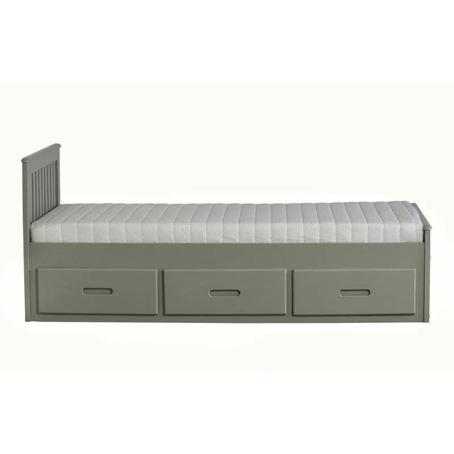 Amani Mission Single Bed - Grey-Dreamy Nursery