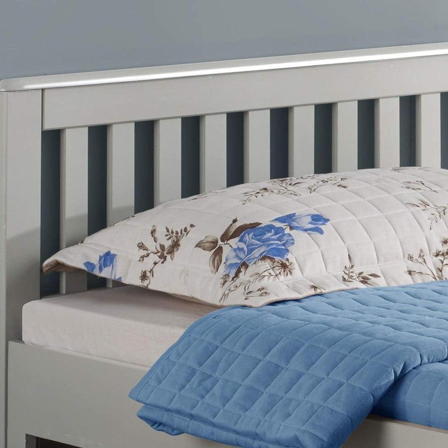 Amani Mission Single Bed - Grey-Dreamy Nursery
