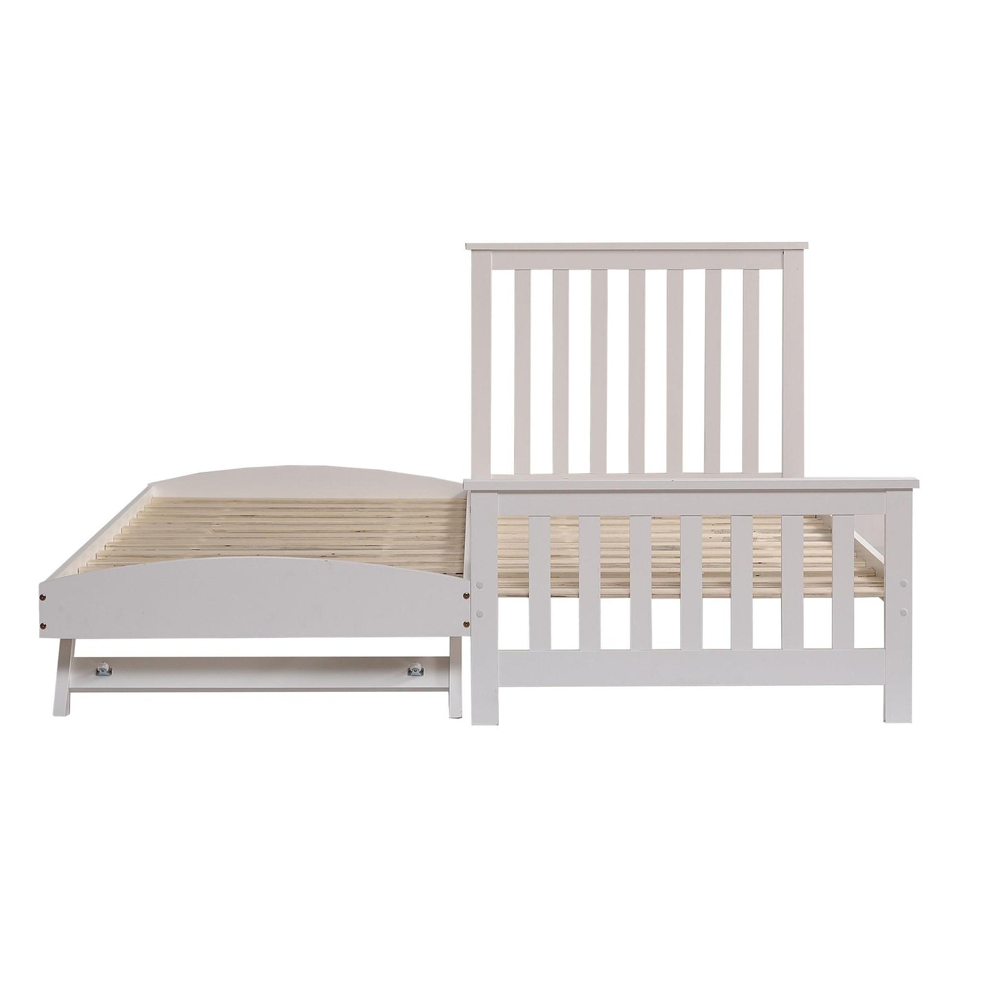 Amani Oxford Single Bed - White-Dreamy Nursery