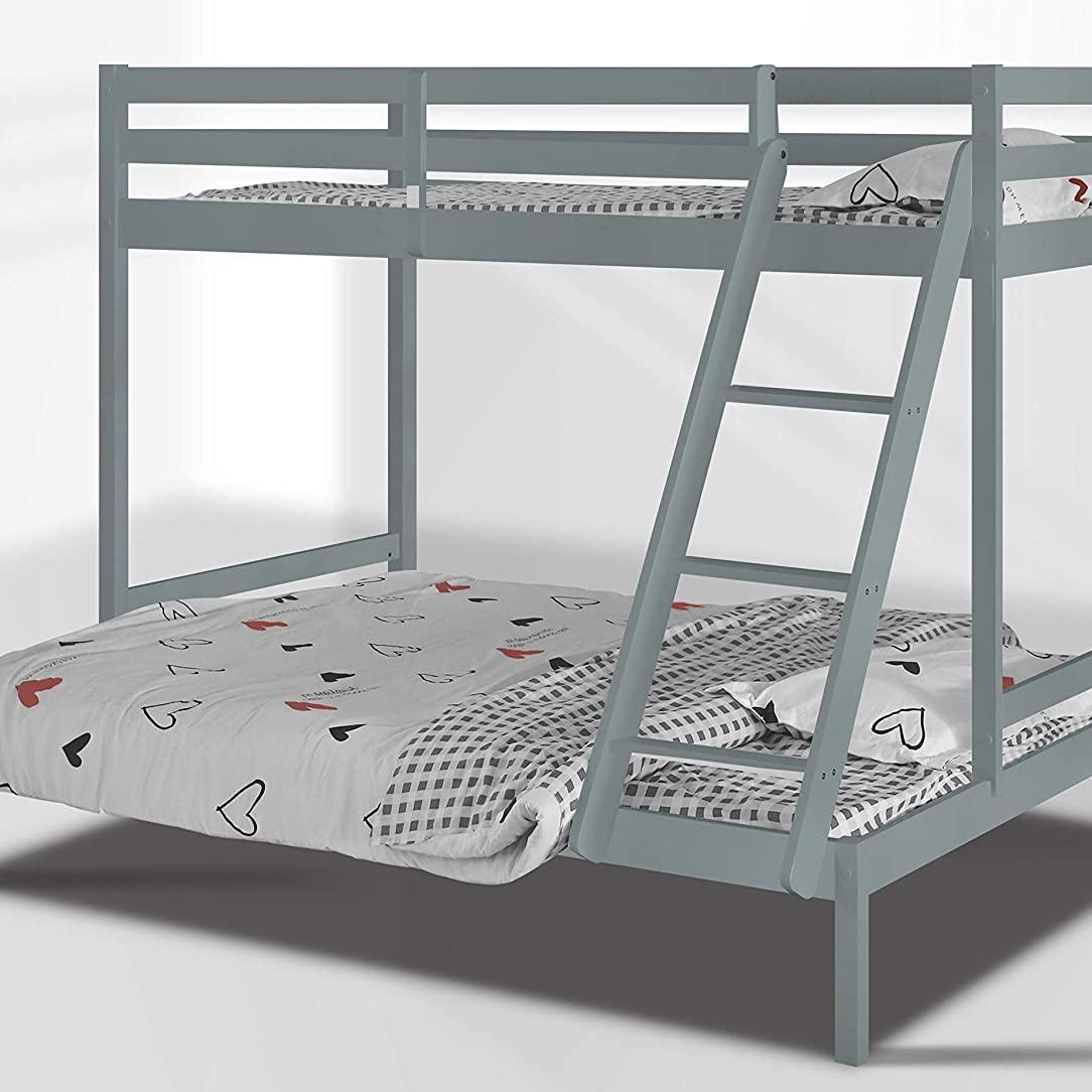 Amani Surrey Triple Bunk Bed - Grey (3ft over 4ft)-Dreamy Nursery