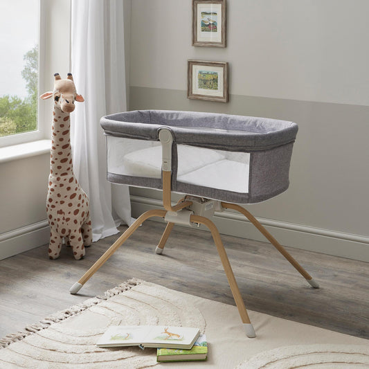 Babymore Air Motion Gliding Crib – Slate-Dreamy Nursery