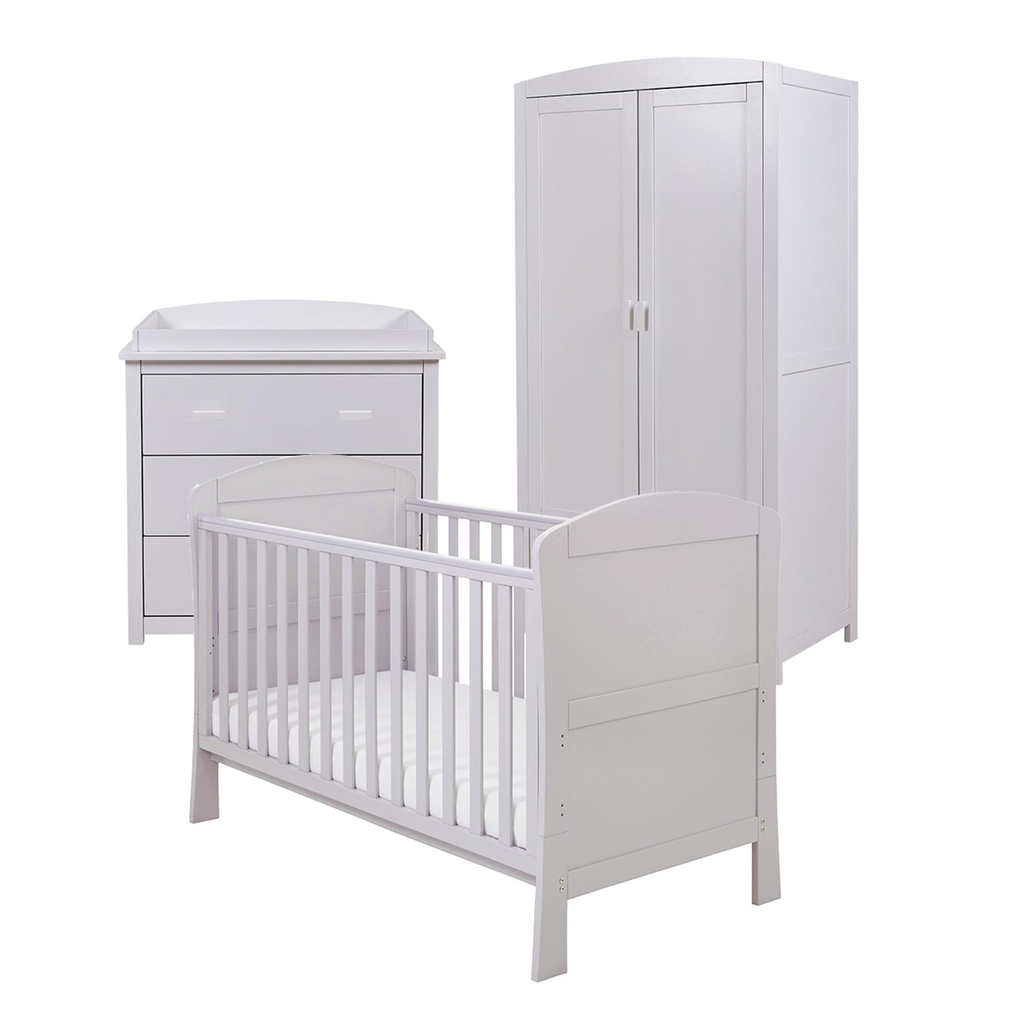Babymore Aston 3 Piece Nursery Room Set - Grey-Dreamy Nursery
