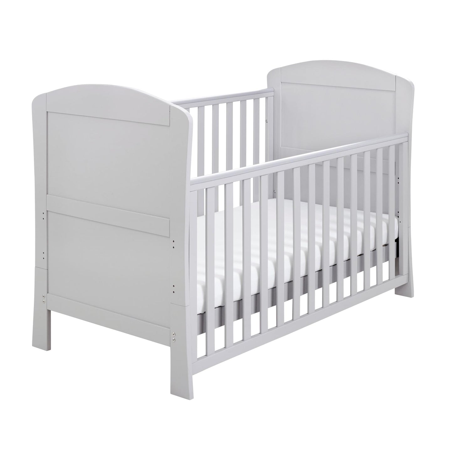 Babymore Aston Drop Side Cot Bed – Grey-Dreamy Nursery