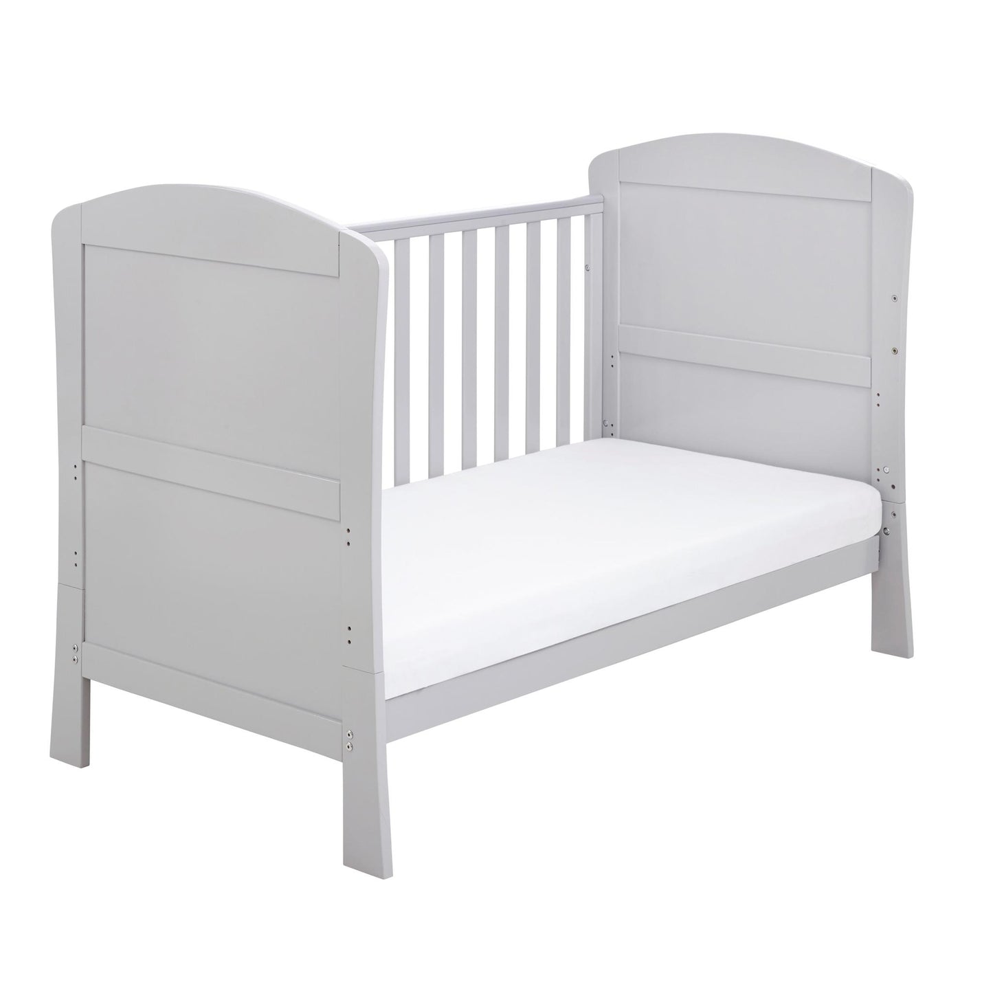 Babymore Aston Drop Side Cot Bed – Grey-Dreamy Nursery