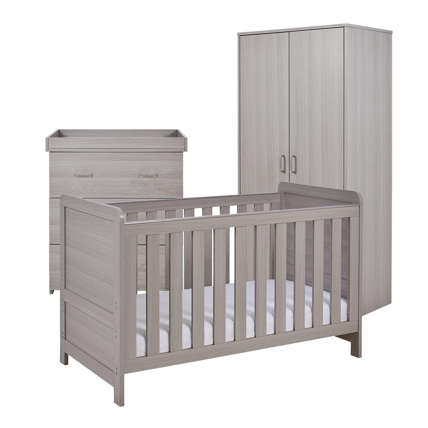 Babymore Caro 3 Piece Nursery Furniture Set – Grey Wash-Dreamy Nursery