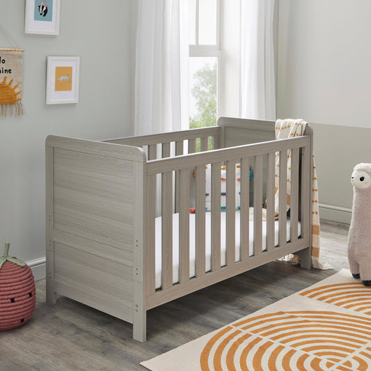 Babymore Caro Cot Bed – Grey Wash-Dreamy Nursery