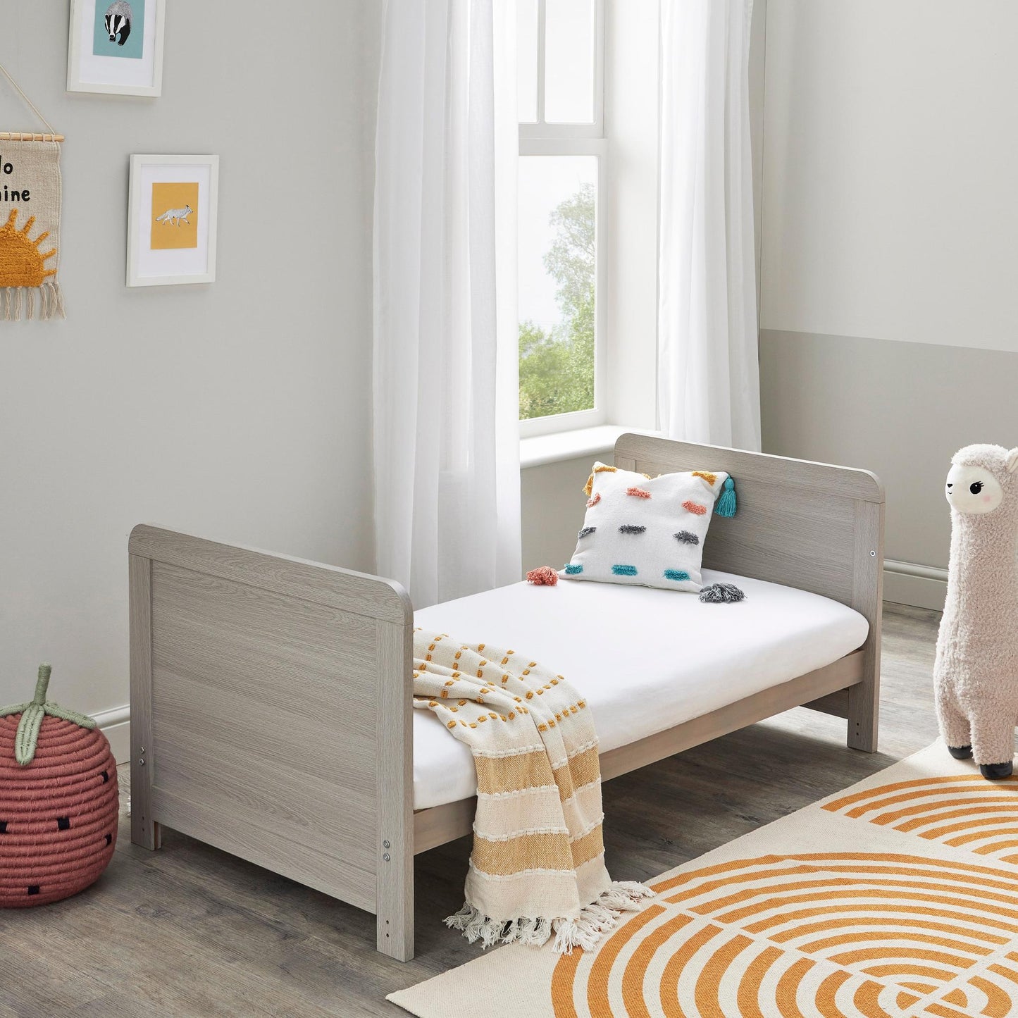 Babymore Caro Cot Bed – Grey Wash-Dreamy Nursery