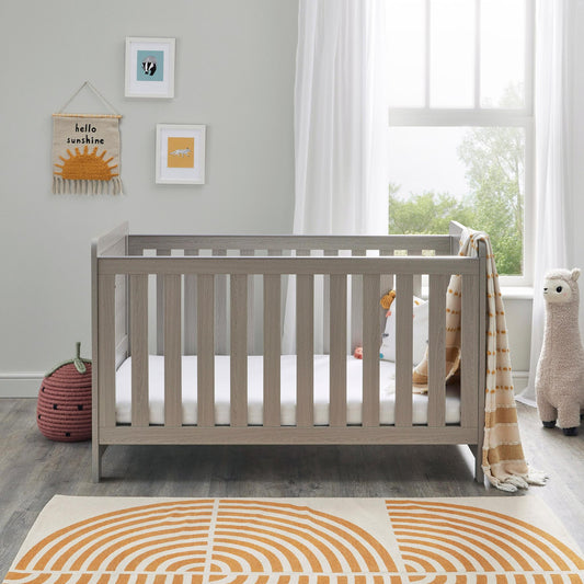 Babymore Caro Cot Bed – Grey Wash-Dreamy Nursery