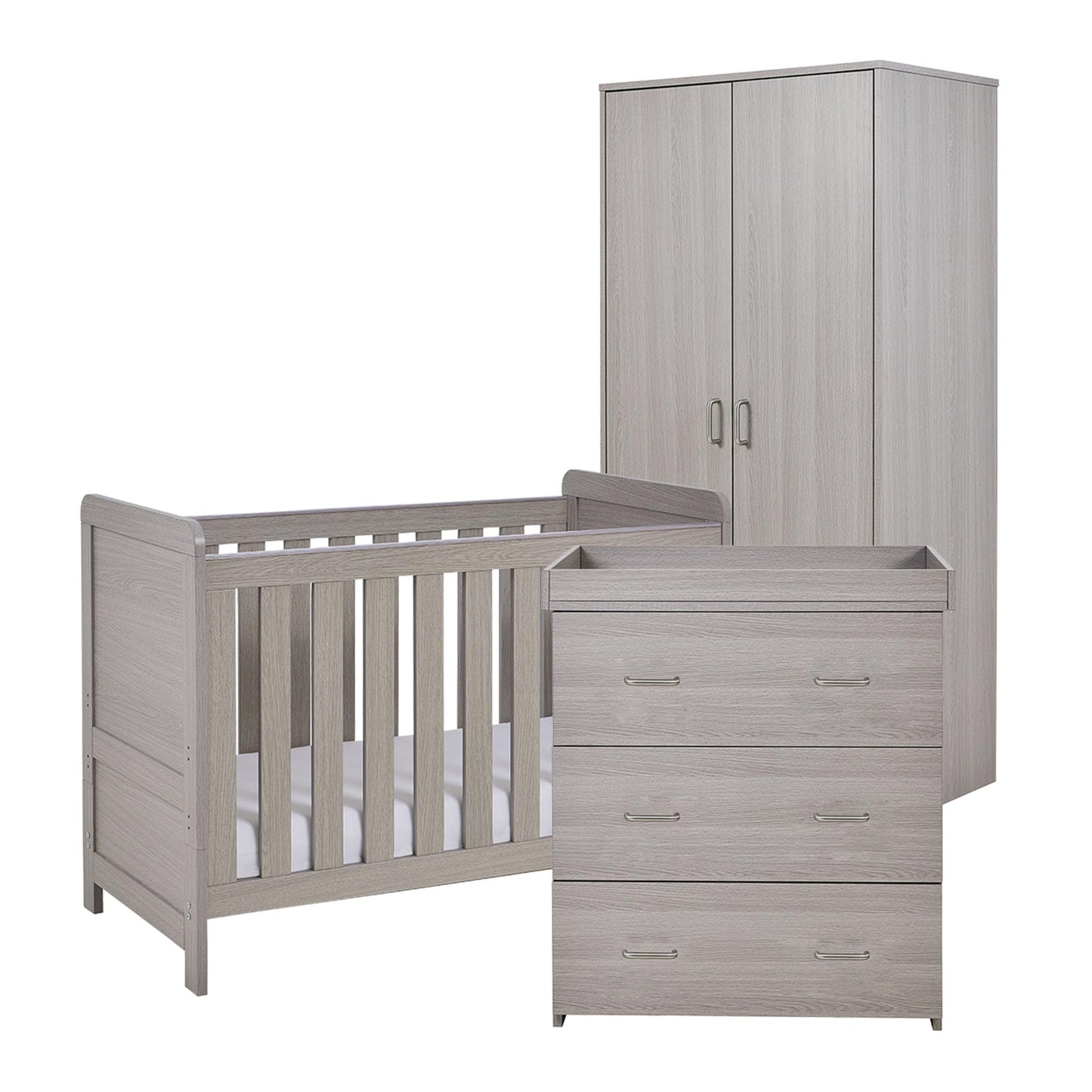 Babymore Caro Mini 3 Piece Room Set - Grey Wash-Dreamy Nursery