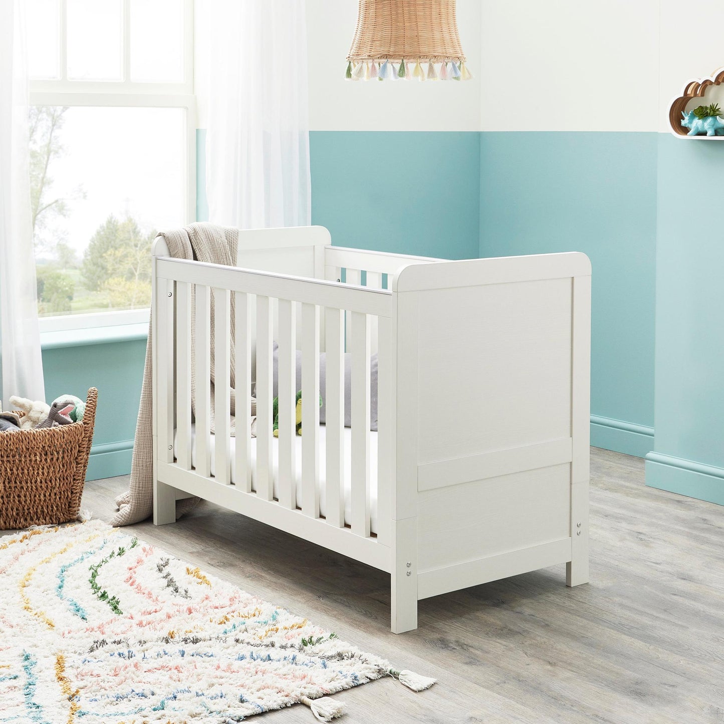 Babymore Caro Mini 3 Piece Room Set - White Wash-Dreamy Nursery